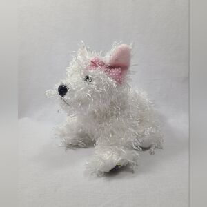GANZ Webkinz lil kinz white terrier Plush- No code
